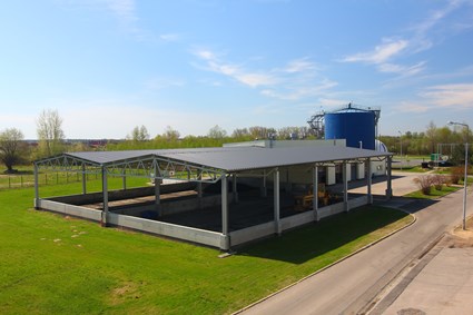 Sludge storage yard