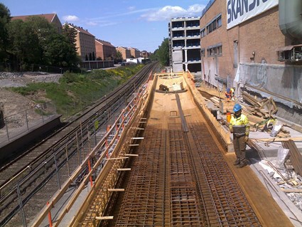 The subway station