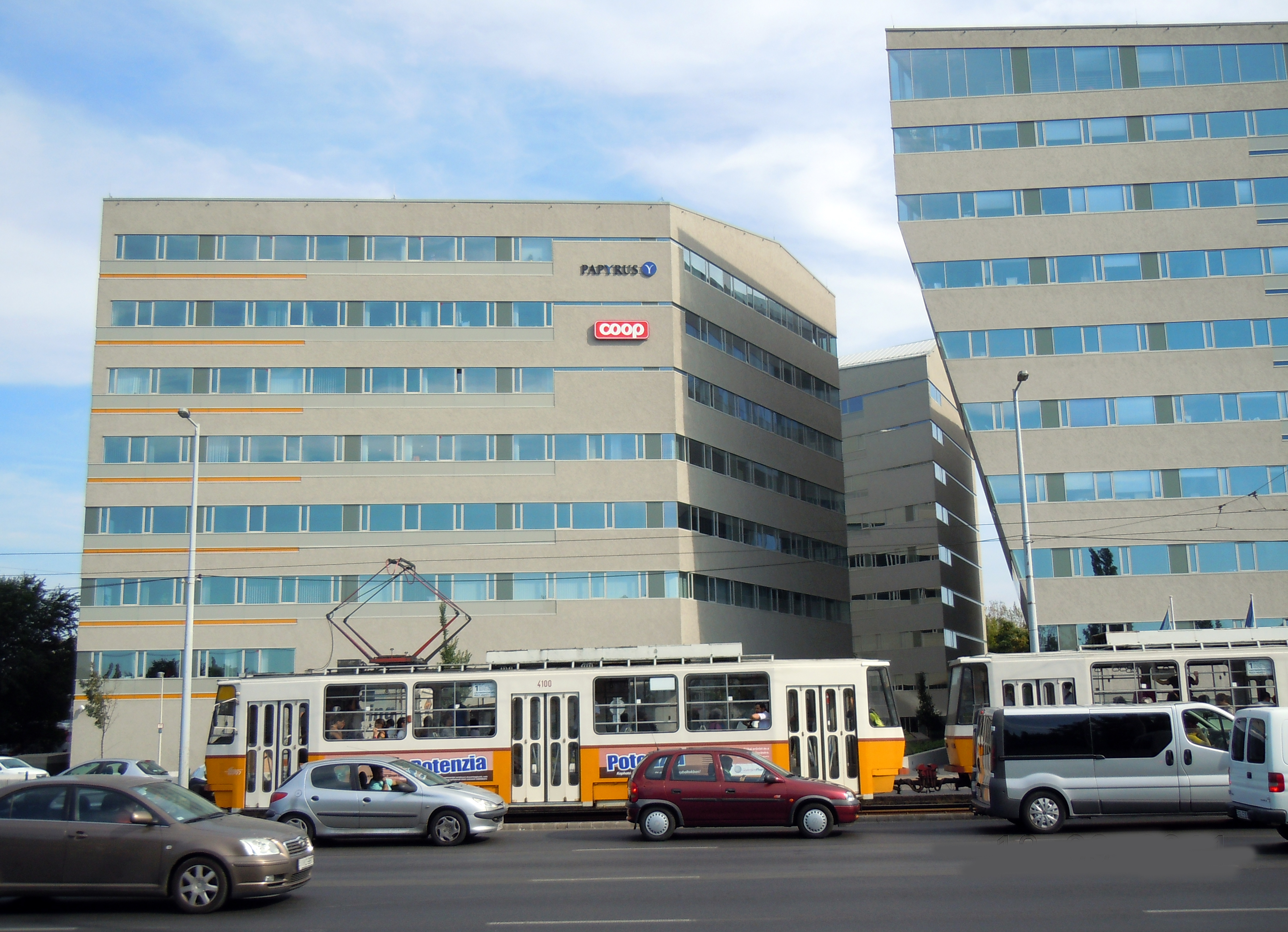 Népliget Center Könyves Kálmán Roadring Facade, Budapest, Hungary