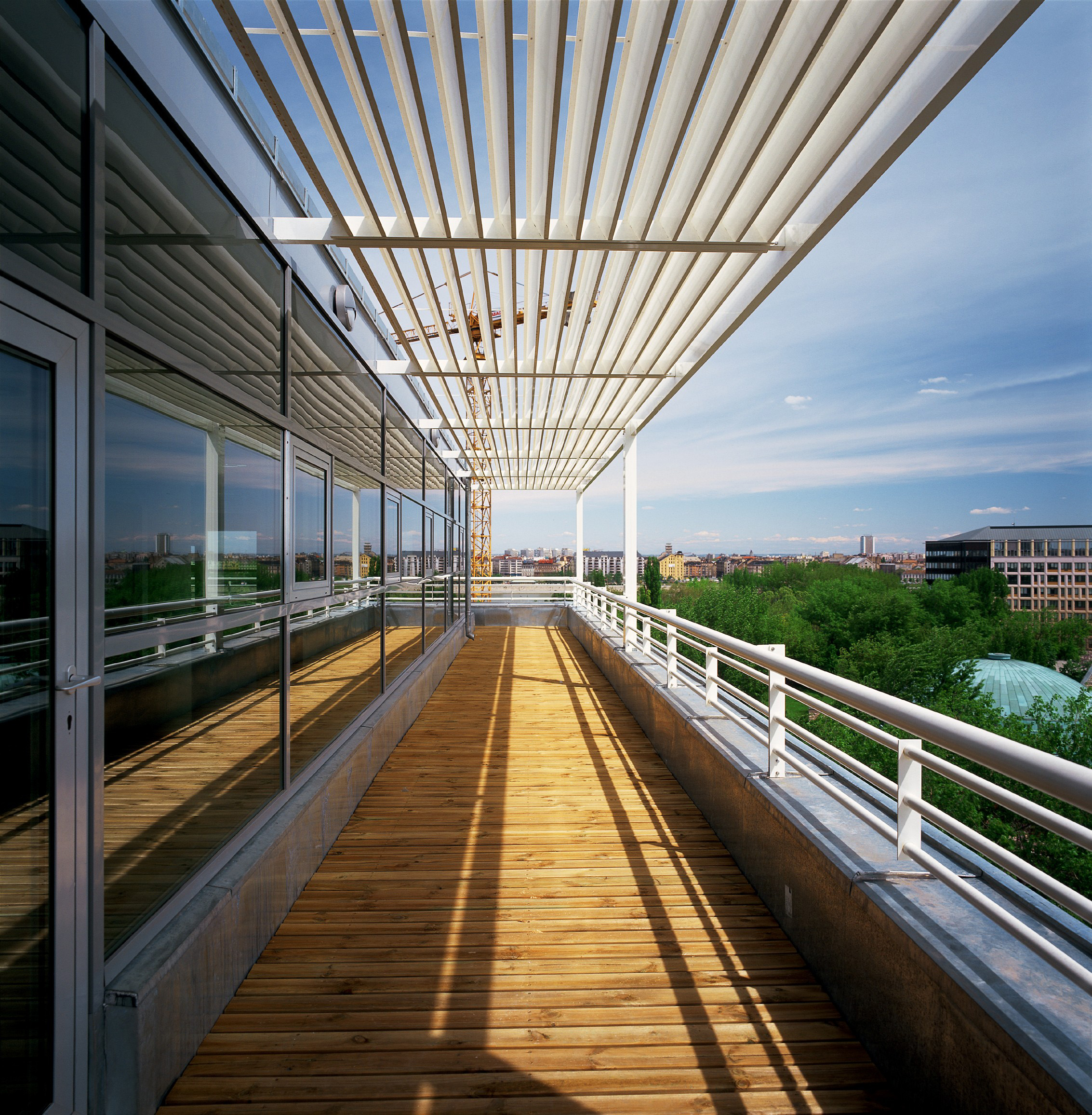 Terrace, Science Park, Budapest, Hungary