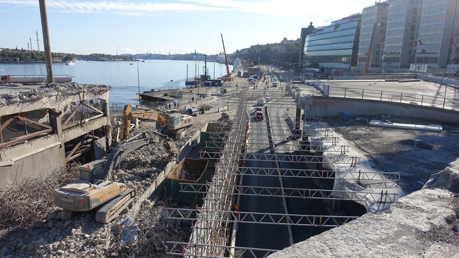 Demolition of the Södra Järngraven area near the bus terminal, September 2016. Demolition of the Södra Järngraven area near the bus terminal, September 2016.
