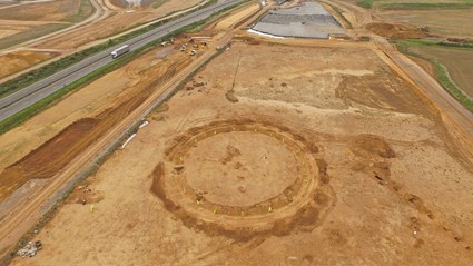 Bronze Age large henge near the A1 and new A14 junction