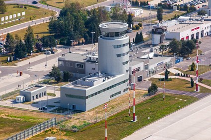 Air traffic control tower in Jasionka