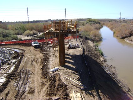 Bridge Bent 3 at the New River