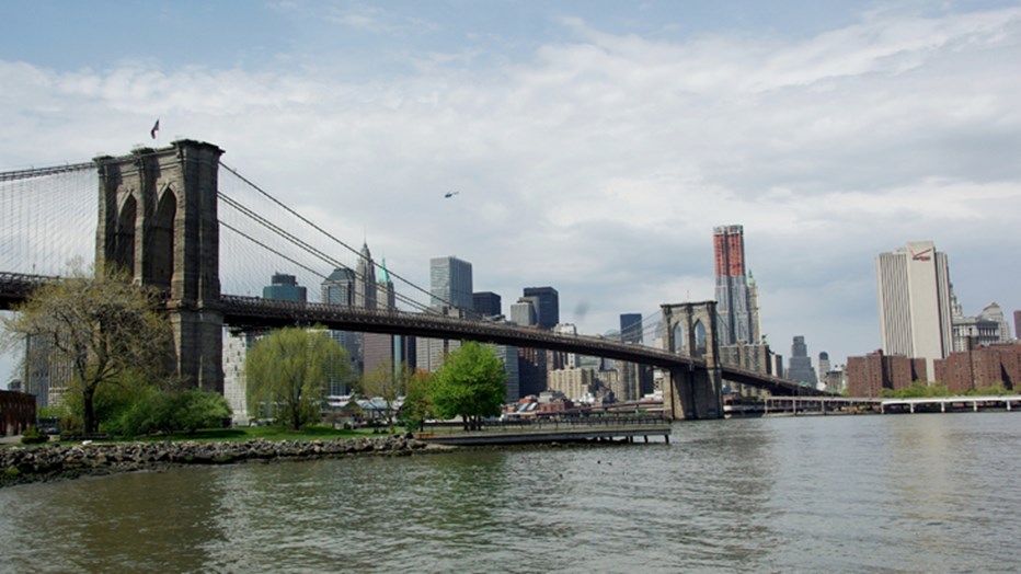 Brooklyn Bridge Looking Toward Manhattan